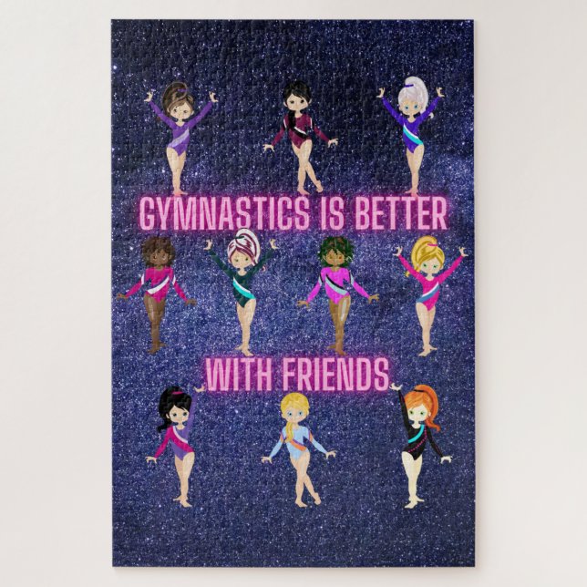 Gymnastics Is Better With Friends    Jigsaw Puzzle (Vertical)