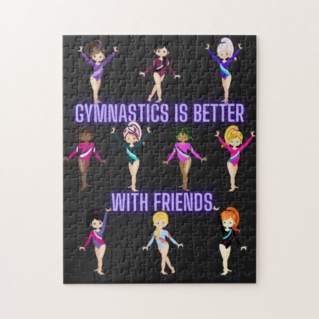 Gymnastics Is Better With Friends   Jigsaw Puzzle (Vertical)