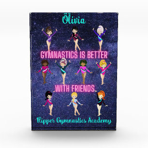 Gymnastics Is Better With Friends Personalised Photo Block