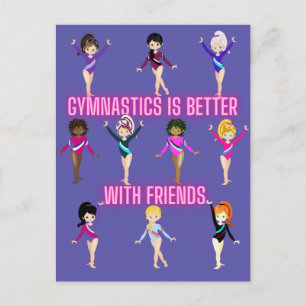 Gymnastics Is Better With Friends Postcard