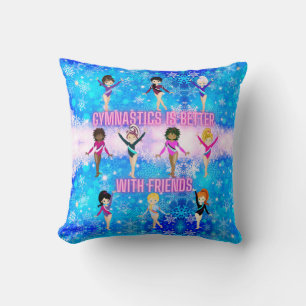 Gymnastics Is Better With Friends Winter Wonder  Cushion