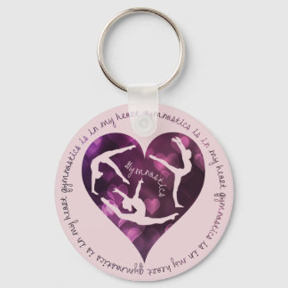 Gymnastics is in my Heart Keychain