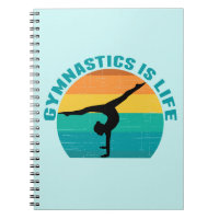 Gymnastics is Life Beautiful Sunset Gymnast Teal