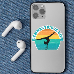 Gymnastics is Life Cool Sunset Gymnast