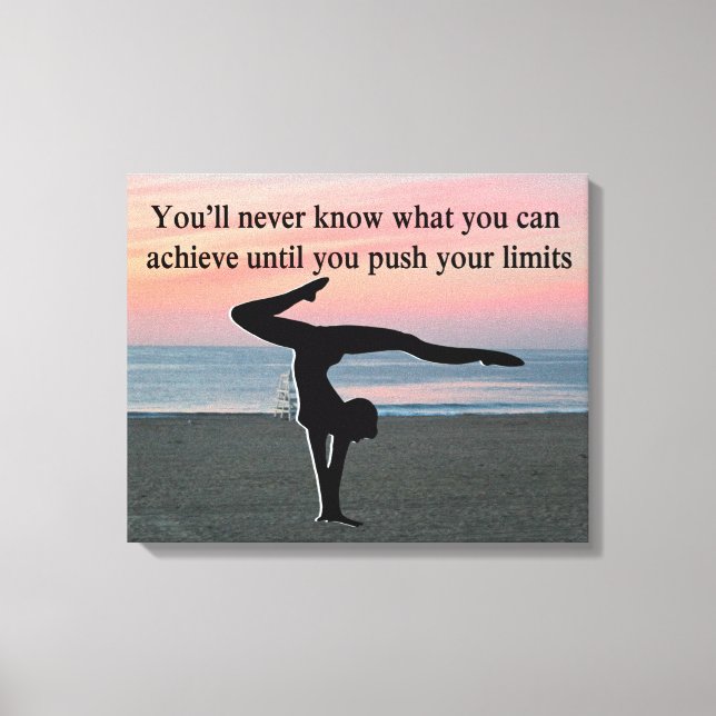 GYMNASTICS IS MY LIFE CANVAS PRINT (Front)