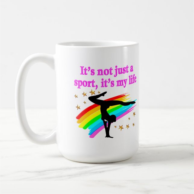 GYMNASTICS IS MY LIFE COFFEE MUG (Left)