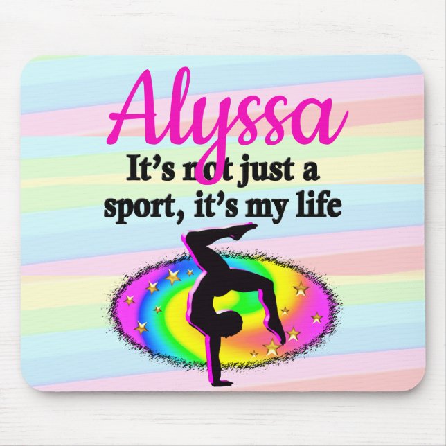 GYMNASTICS IS MY LIFE MOUSE PAD (Front)