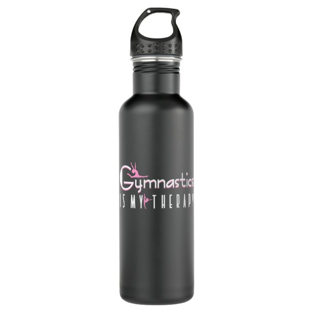 Gymnastics Is My Therapy 710 Ml Water Bottle (Front)
