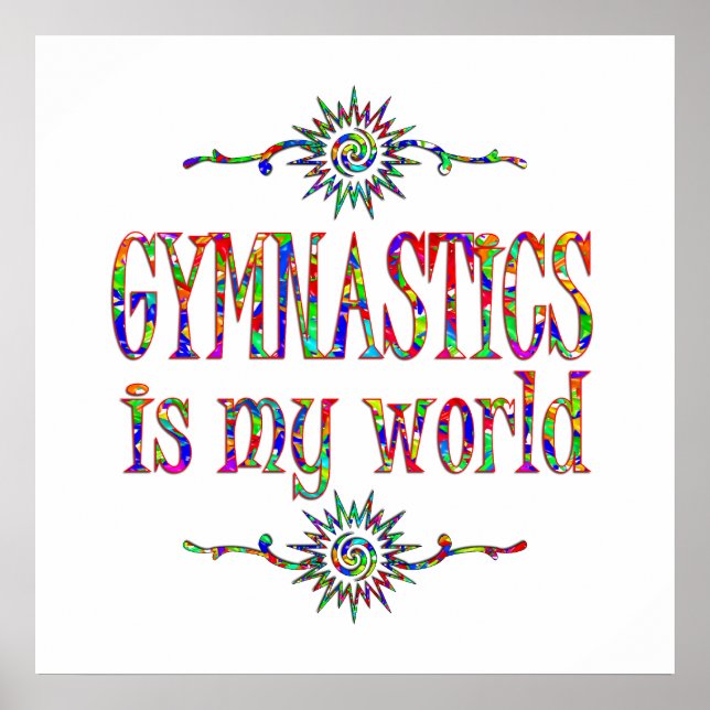 Gymnastics is My World Poster (Front)