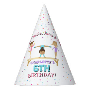 Gymnastics Kids Girl Birthday Party Theme Hat