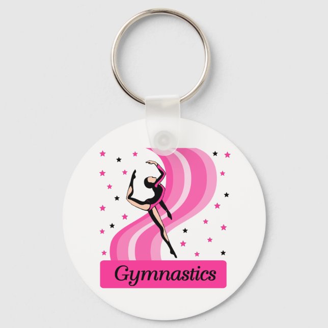 Gymnastics Leap Key Ring (Front)