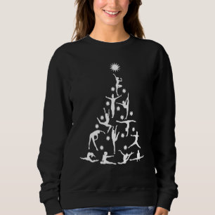 Gymnastics Lighting Santa Gymnastics Christmas Tr Sweatshirt