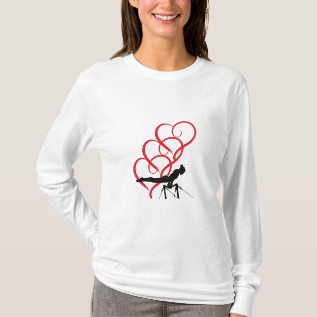 Gymnastics long sleeve t-shirt. T-Shirt (Front)