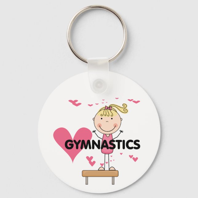 GYMNASTICS - Love Gymnastics Tshirts and Gifts Key Ring (Front)