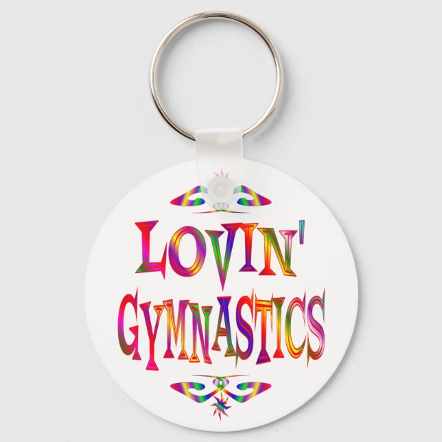 Gymnastics Lover Key Ring (Front)