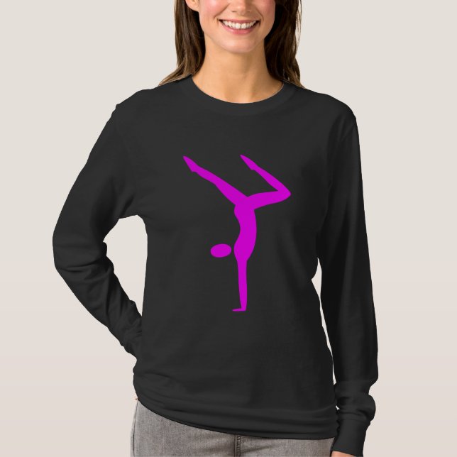 Gymnastics - Magenta T-Shirt (Front)