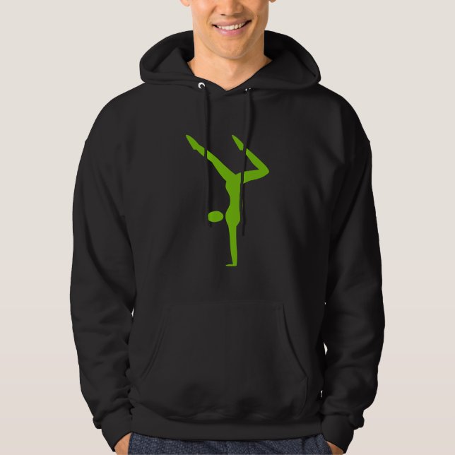 Gymnastics - Martian Green Hoodie (Front)
