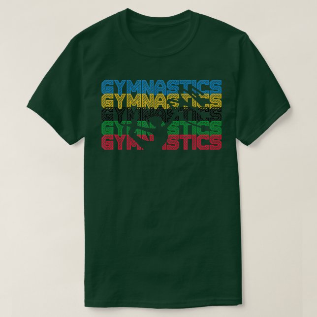 Gymnastics  Men Women Boys Girls Gymnast Dance Gif T-Shirt (Design Front)