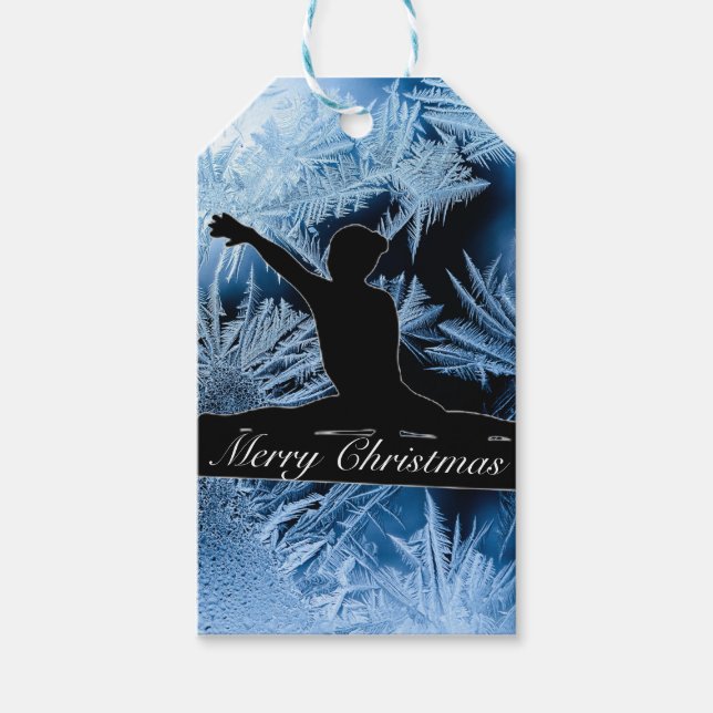 Gymnastics "Merry Christmas" Frozen     Gift Tags (Front)
