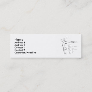 Gymnastics Mini Business Card