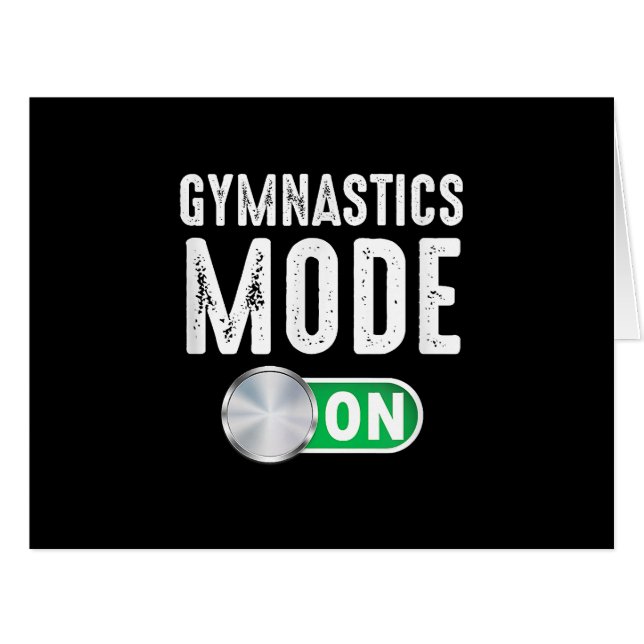 Gymnastics Mode On Cool Gymnast Athlete Coach (Front Horizontal)