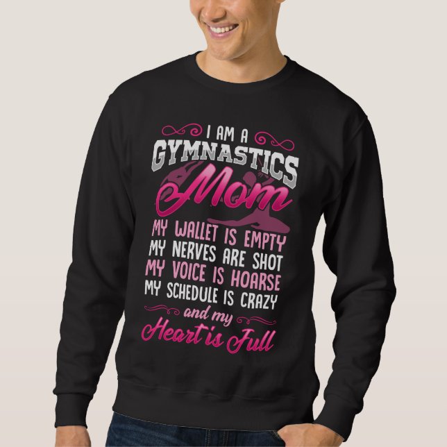 Gymnastics Mom Daughter Athlete Gymnast Mother Sweatshirt (Front)
