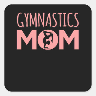 Gymnastics Mom Gymnast Gymnastic Sports Lover Grap Square Sticker