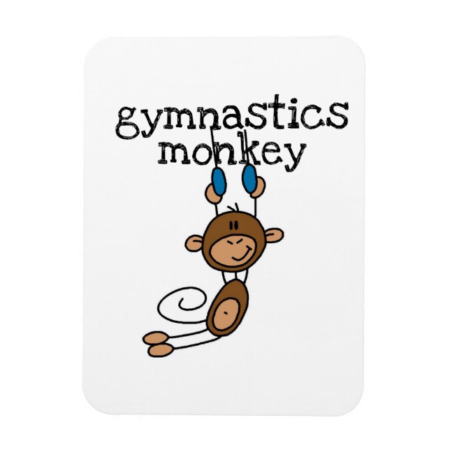 Gymnastics Monkey Magnet (Vertical)
