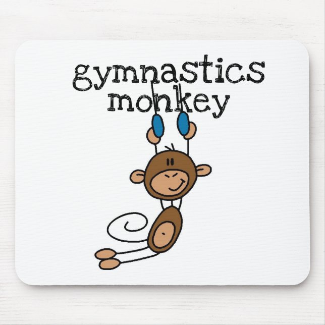 Gymnastics Monkey Mouse Pad (Front)