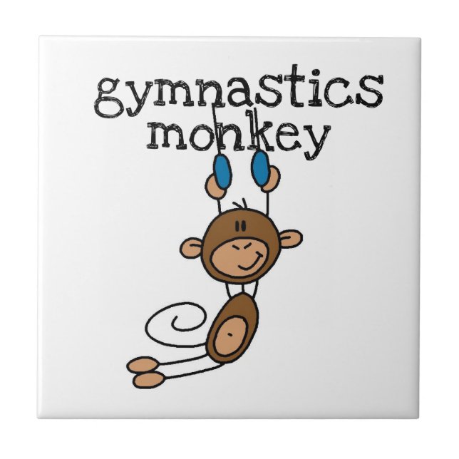 Gymnastics Monkey Tile (Front)
