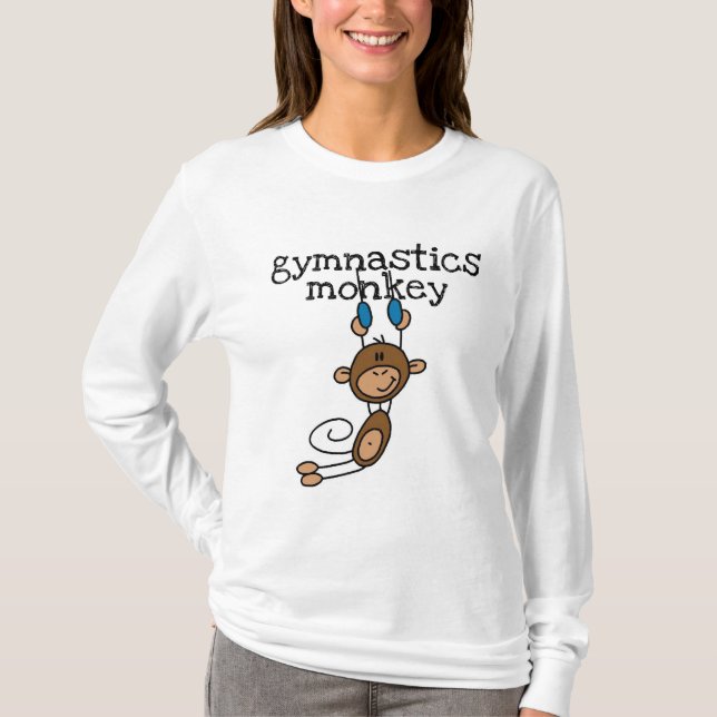 Gymnastics Monkey Tshirts and Gifts (Front)