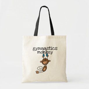 Gymnastics Monkey Tshirts and Gifts Tote Bag