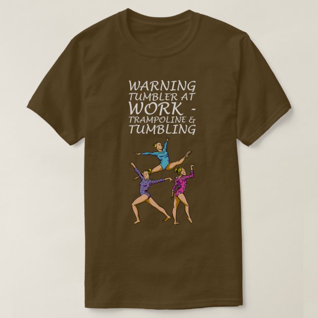Gymnastics Motif for Acrobats and Gymnasts 20 T-Shirt (Design Front)