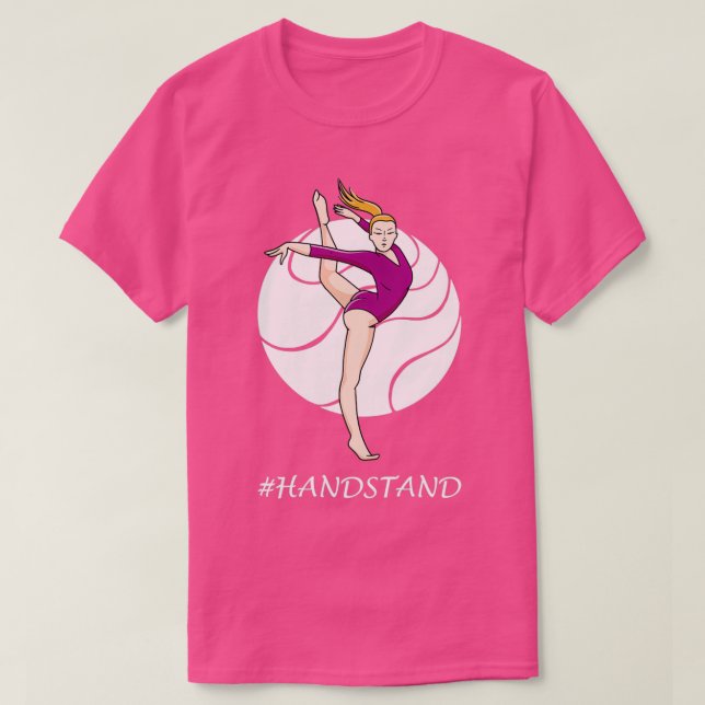 Gymnastics Motif for Acrobats and Gymnasts 4 T-Shirt (Design Front)