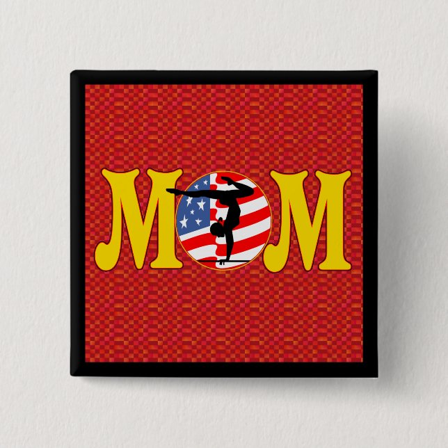 Gymnastics Mum Buttons (Front)