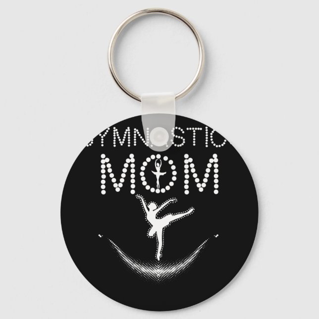 Gymnastics Mum Cute Support Women Gift Dancing Key Ring (Front)