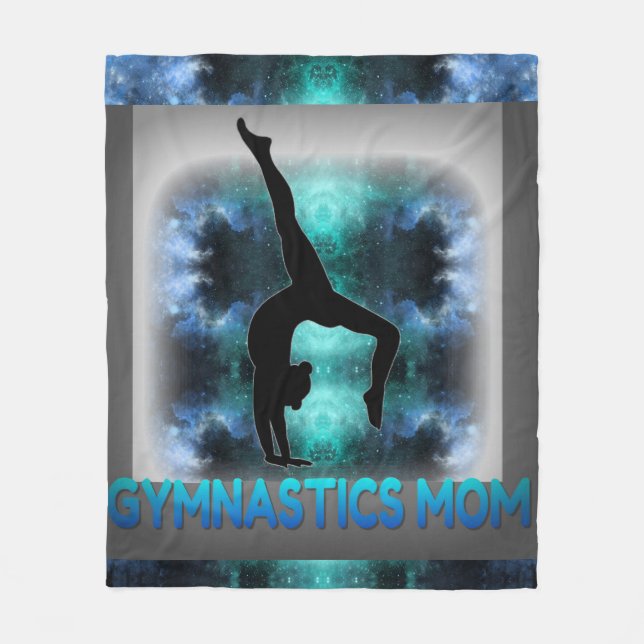 "Gymnastics Mum" fleece blanket. Blanket (Front)