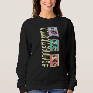 Gymnastics Mum Life Hair Bun Mother's Day Sport Fi Sweatshirt