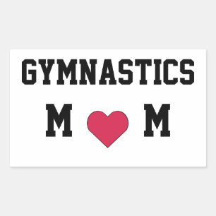 Gymnastics Mum Rectangular Sticker