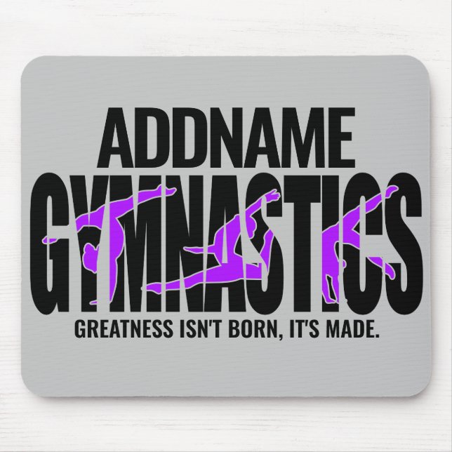 Gymnastics NAME Acrobatic Team Handspring Gymnast  Mouse Pad (Front)
