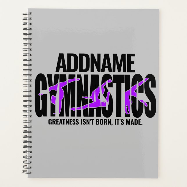 Gymnastics NAME Acrobatic Team Handspring Gymnast Planner (Front)
