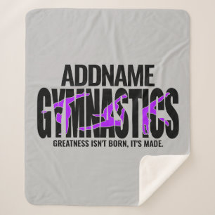 Gymnastics NAME Acrobatic Team Handspring Gymnast Sherpa Blanket