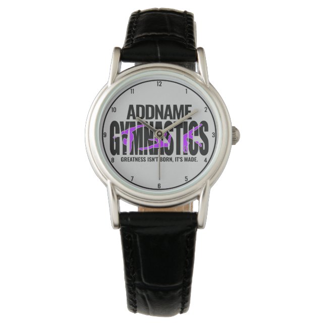 Gymnastics NAME Acrobatic Team Handspring Gymnast Watch (Front)