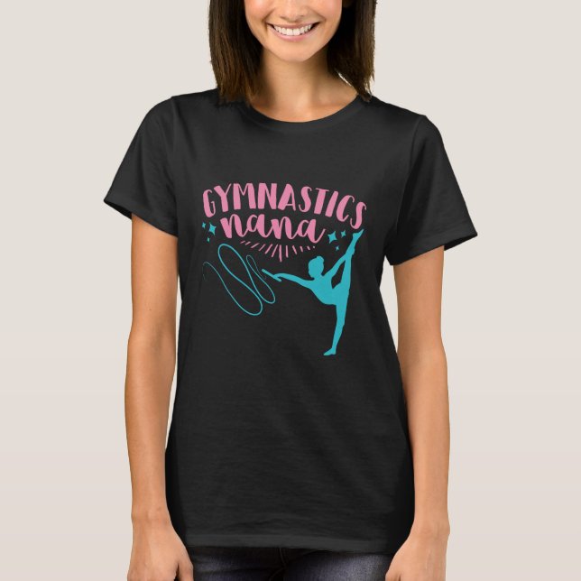 Gymnastics Nana Gymnast Grandmother Grandma T-Shirt (Front)