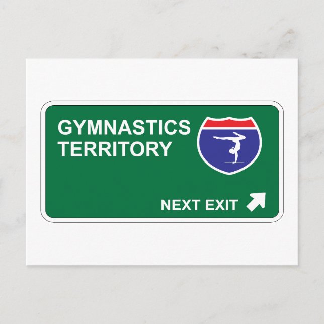 Gymnastics Next Exit Postcard (Front)