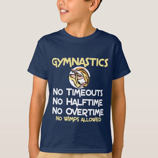 Gymnastics No Wimps T-Shirt (Front)