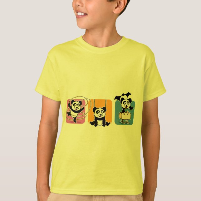 Gymnastics Pandas T-Shirt (Front)