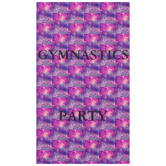 GYMNASTICS PARTY TABLECLOTH (Front)