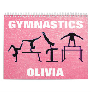 Gymnastics Pastel Pink Calendar