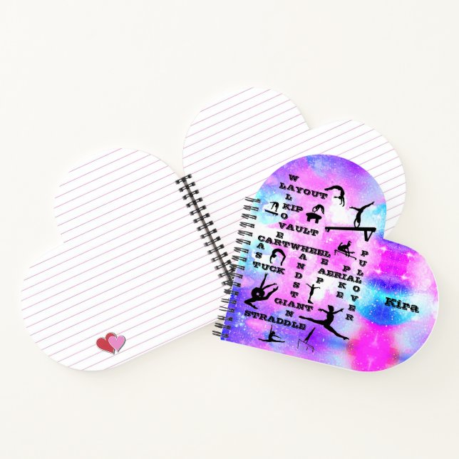 Gymnastics Personalised Spiral Notebook (Inside)